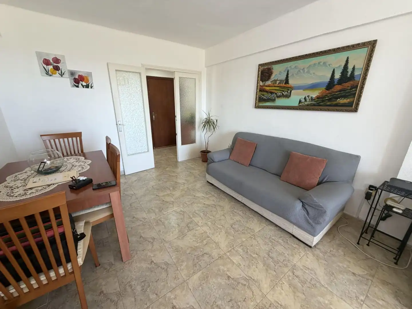 Sala de estar de Apartamento en venta en La Ràpita con Aire acondicionado, Calefacción y Terraza