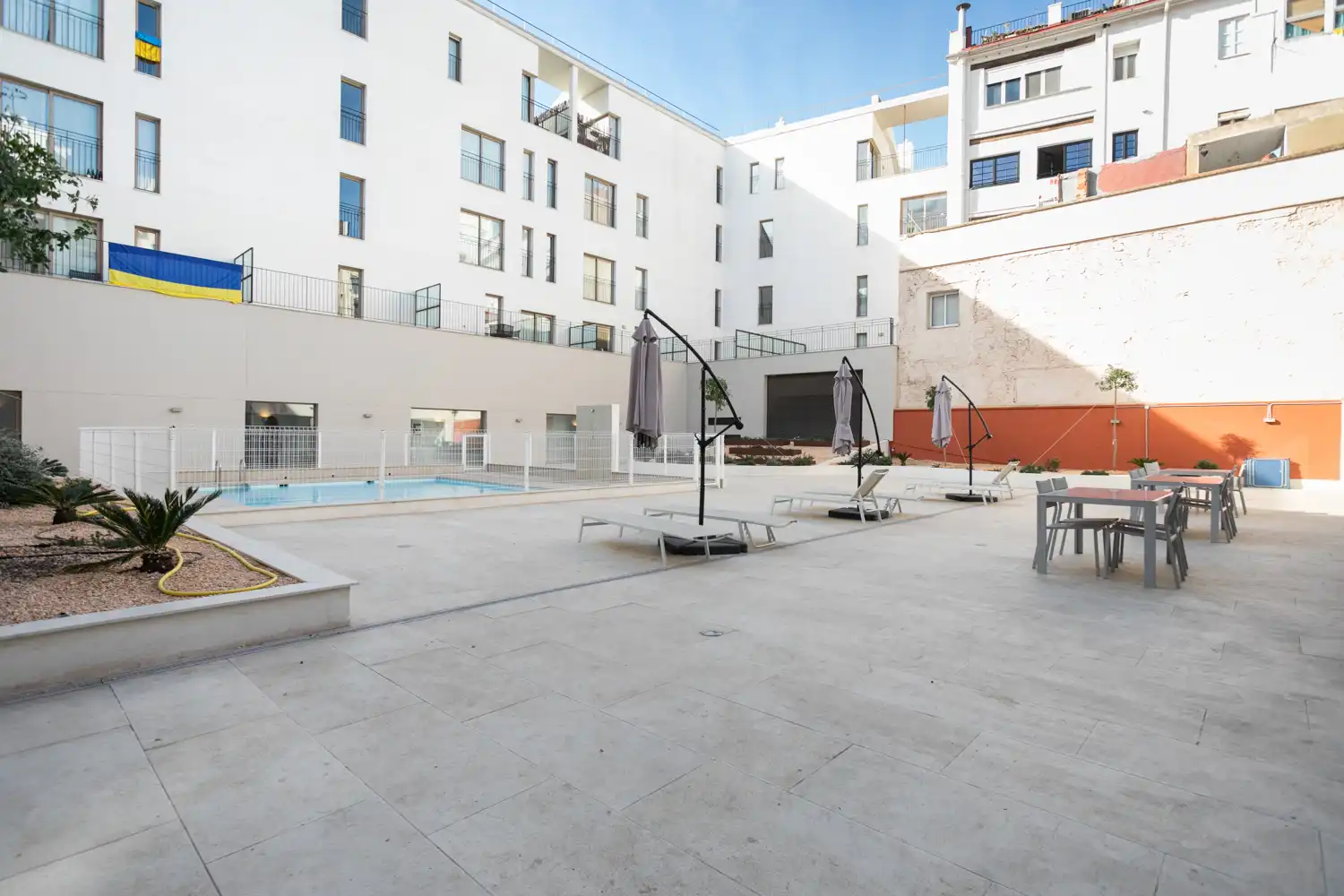 Terraza de Piso de alquiler en Valencia con Aire acondicionado, Calefacción y Jardín privado