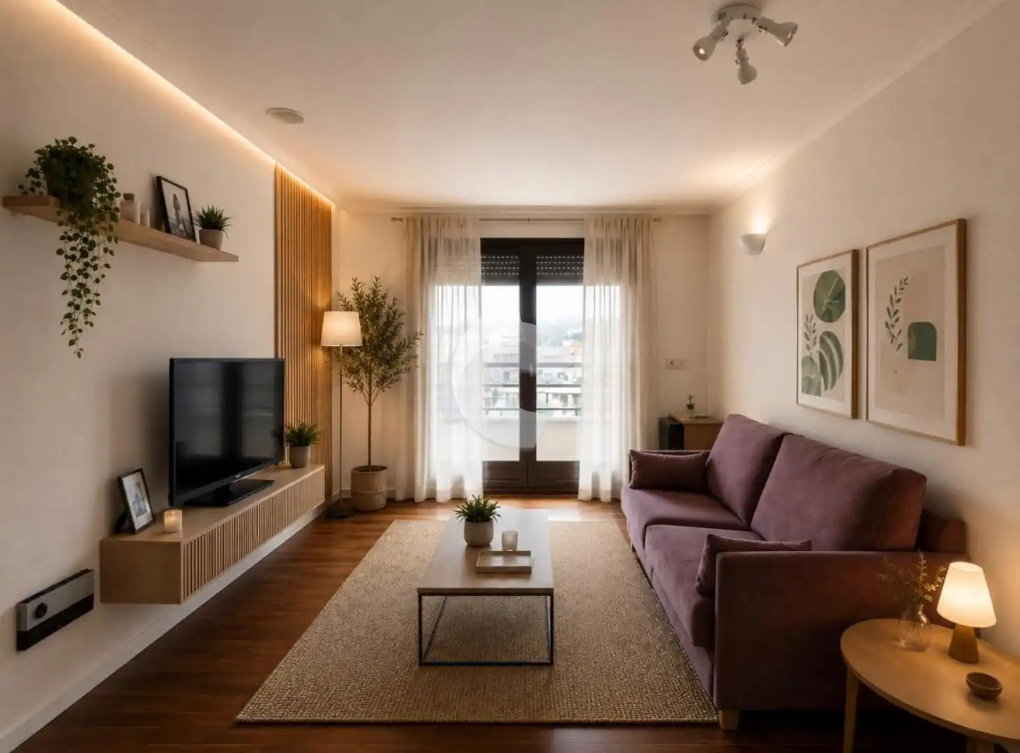 Living room of Flat for rent in Vigo   with Heating, Terrace and Swimming Pool