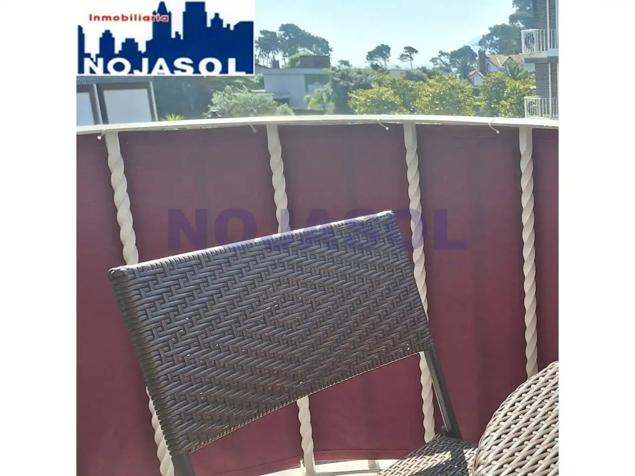 Terraza de Apartamento de alquiler en Noja con Calefacción, Terraza y Amueblado