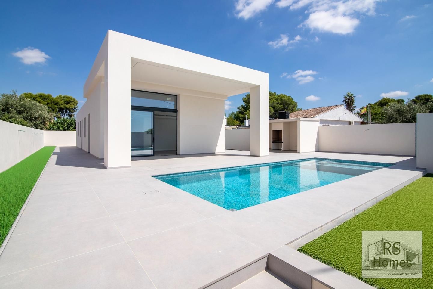 Piscina de Casa o xalet en venda en La Pobla de Vallbona amb Aire condicionat, Jardí privat i Terrassa