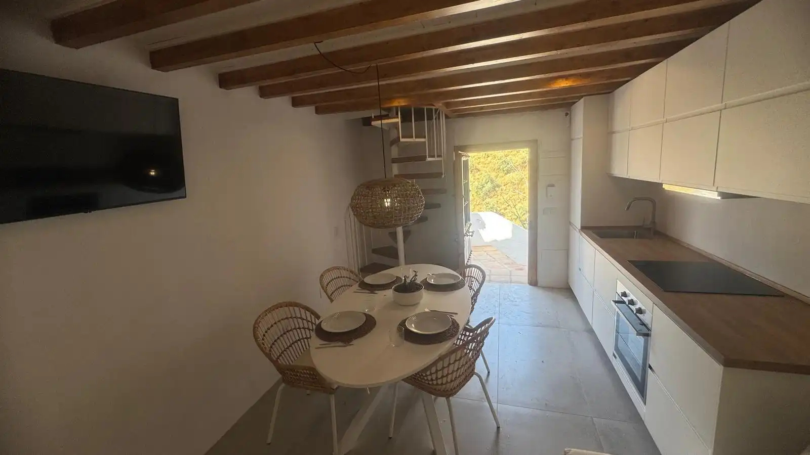 Cocina de Finca rústica en venta en Moclinejo con Aire acondicionado, Calefacción y Jardín privado