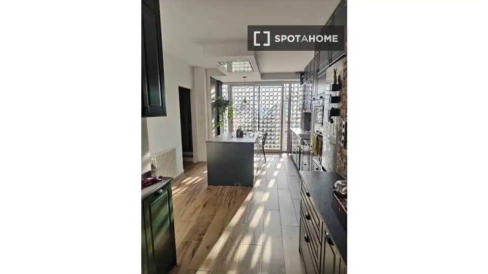 Kitchen of Flat for share in Barcelona  with Air Conditioner, Heating and Furnished