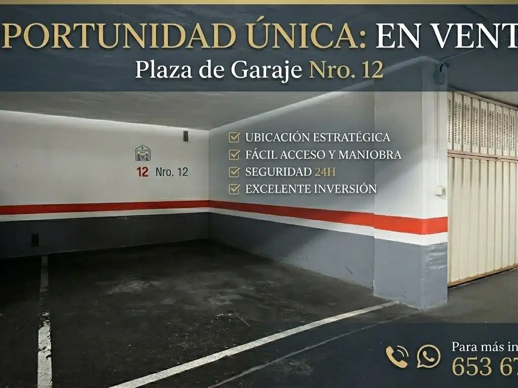 Parking de Garaje en venta en Getxo  con Alarma