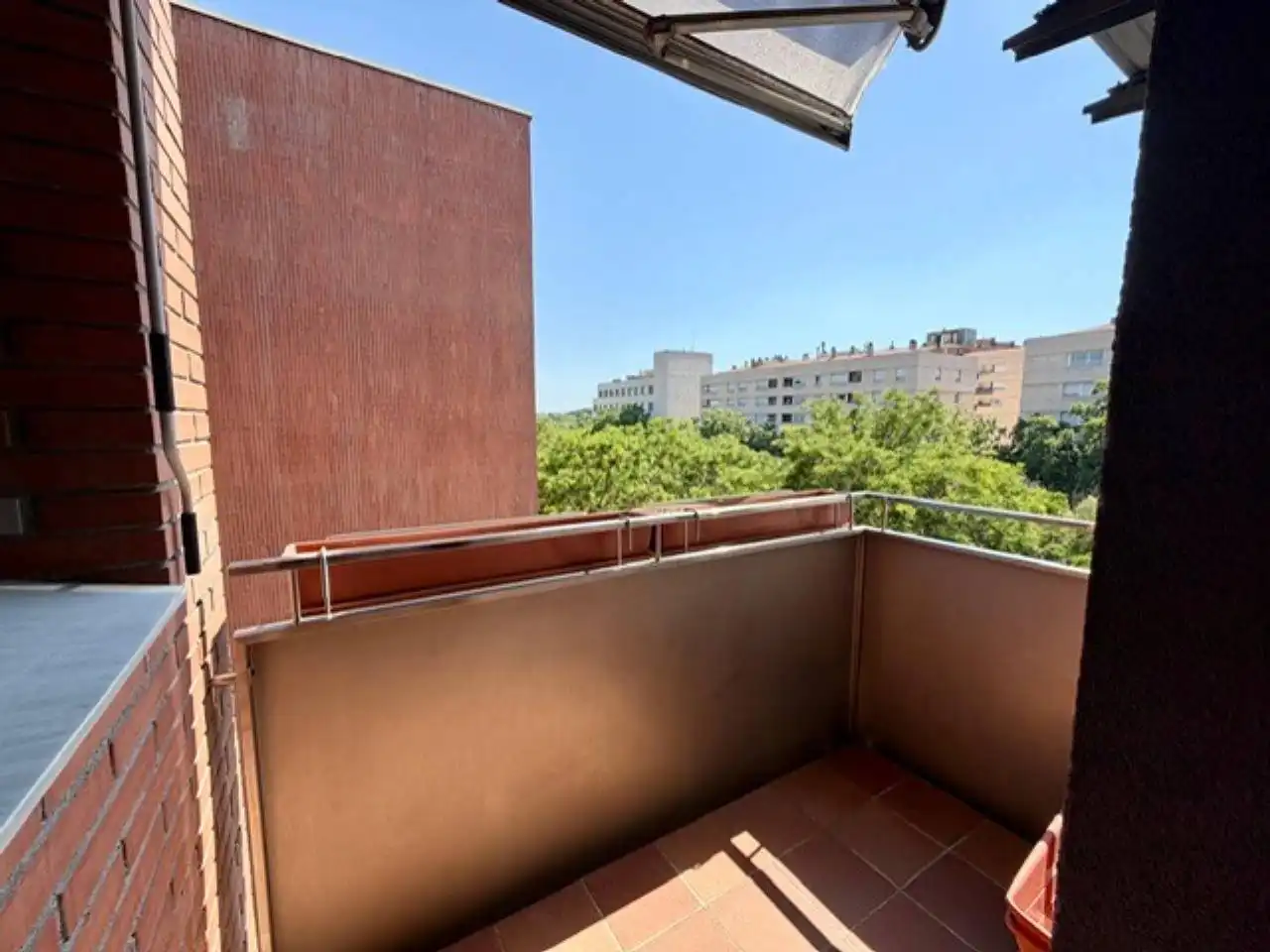 Terraza de Piso de alquiler en Sabadell con Aire acondicionado, Calefacción y Parquet