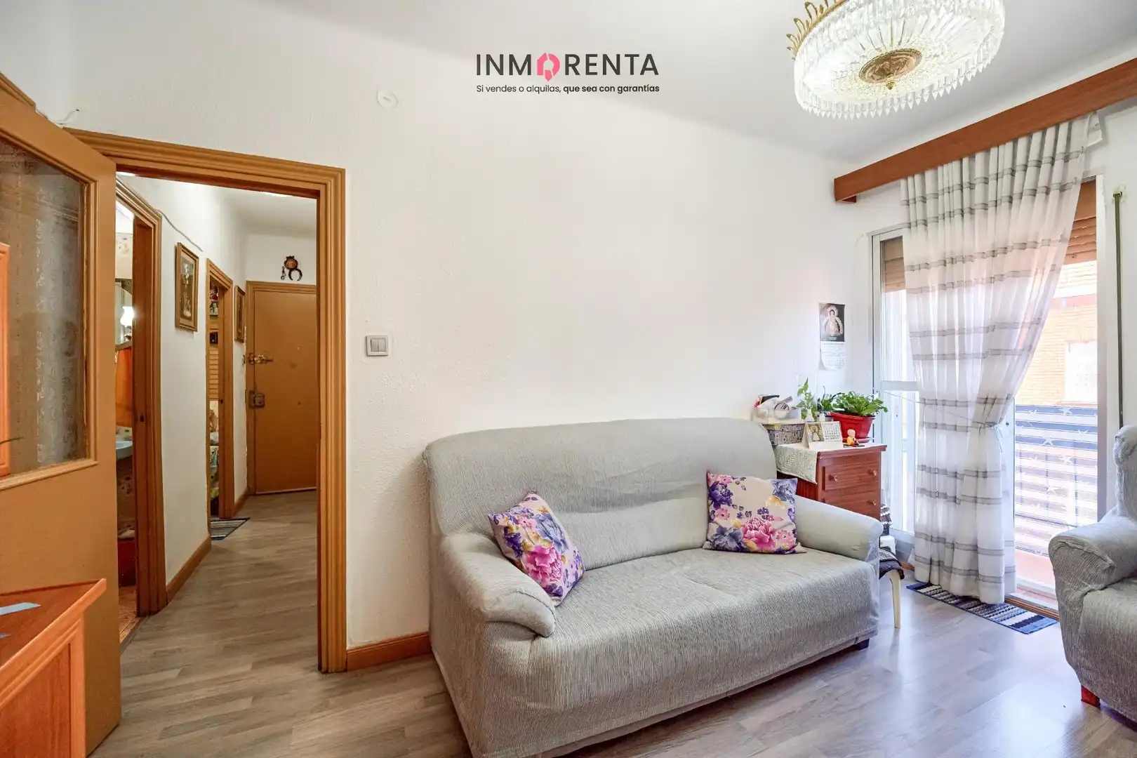 Sala de estar de Piso en venta en Madrid con Parquet
