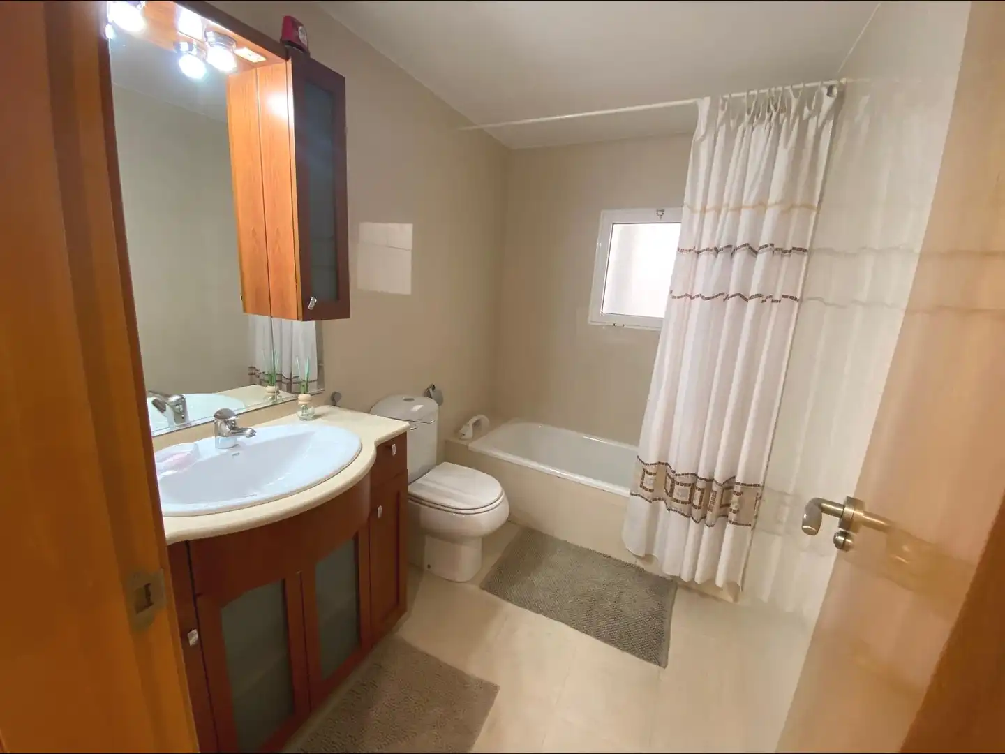 Baño de Piso de alquiler en Alicante / Alacant con Aire acondicionado, Amueblado y Balcón