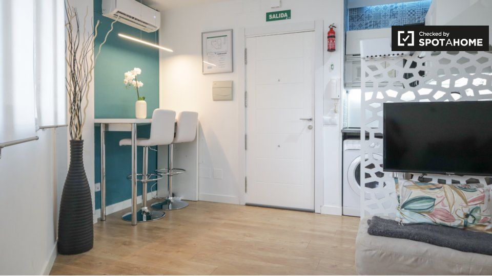 Bedroom of Flat to rent in  Madrid Capital  with Air Conditioner, Heating and Furnished