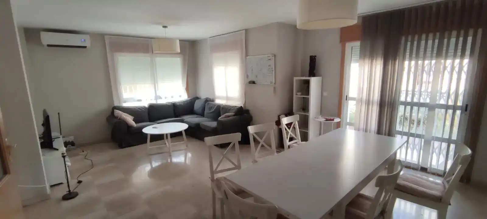 Menjador de Casa o xalet de lloguer en Murcia amb Aire condicionat, Jardí privat i Parquet