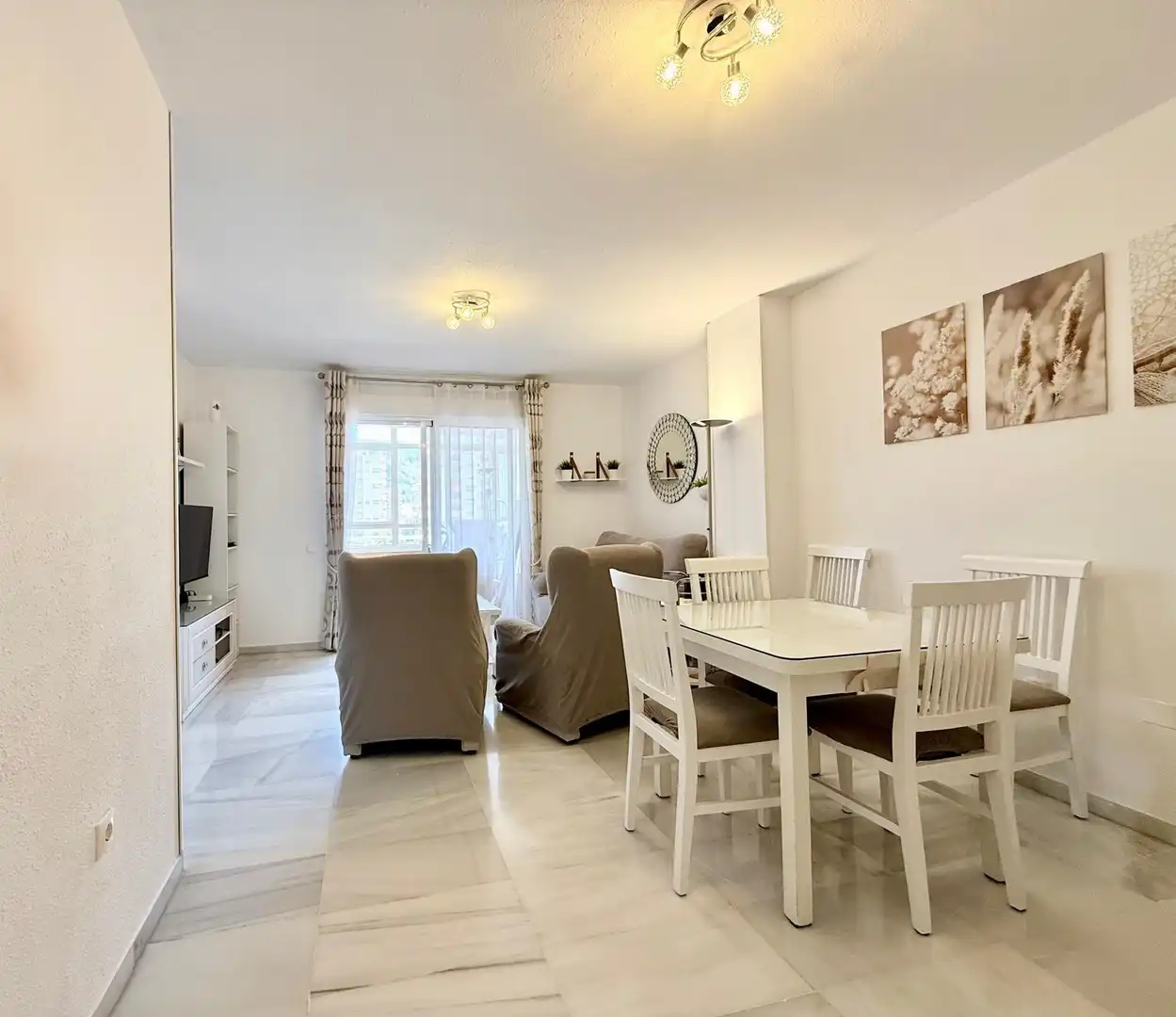 Dining room of Flat for sale in Roquetas de Mar  with Air Conditioner, Heating and Terrace