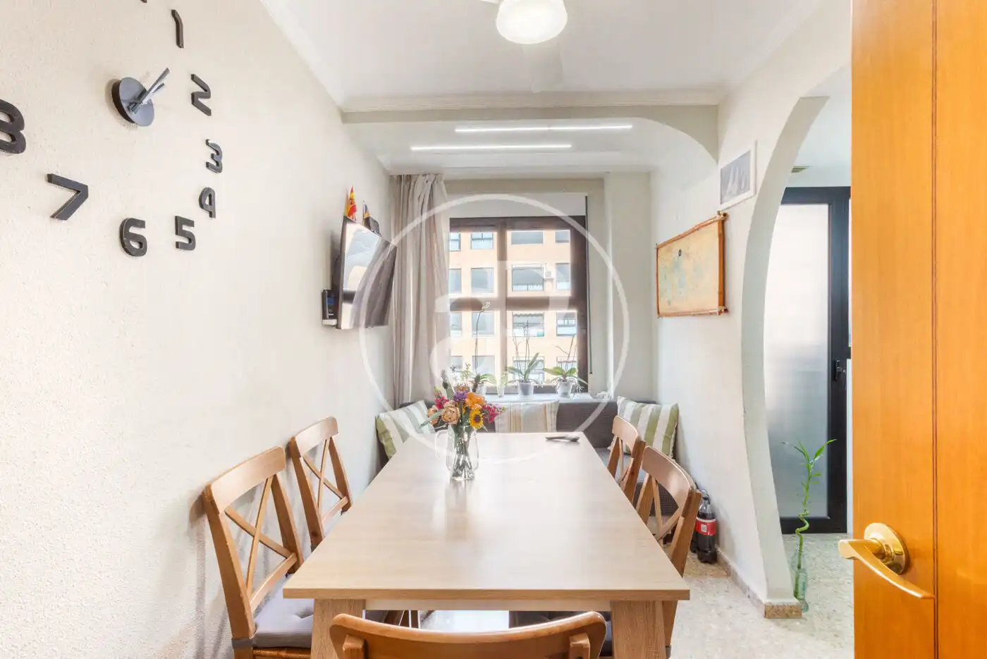 Esszimmer von Wohnung zum Verkauf in  Valencia Capital mit Klimaanlage, Heizung und Privatgarten