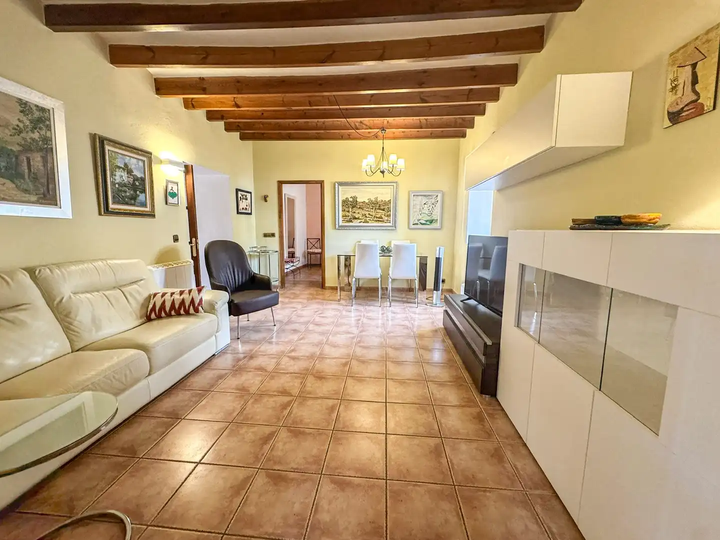 Sala d'estar de Casa o xalet de lloguer en Calvià amb Aire condicionat, Calefacció i Terrassa