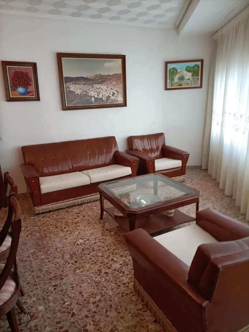 Sala d'estar de Casa o xalet en venda en Algimia de Almonacid amb Jardí privat, Terrassa i Moblat