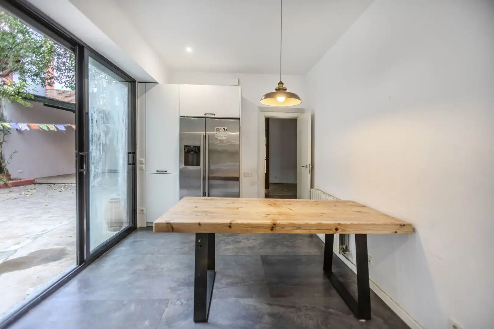 Cocina de Casa adosada en venta en Barcelona con Parquet y Terraza