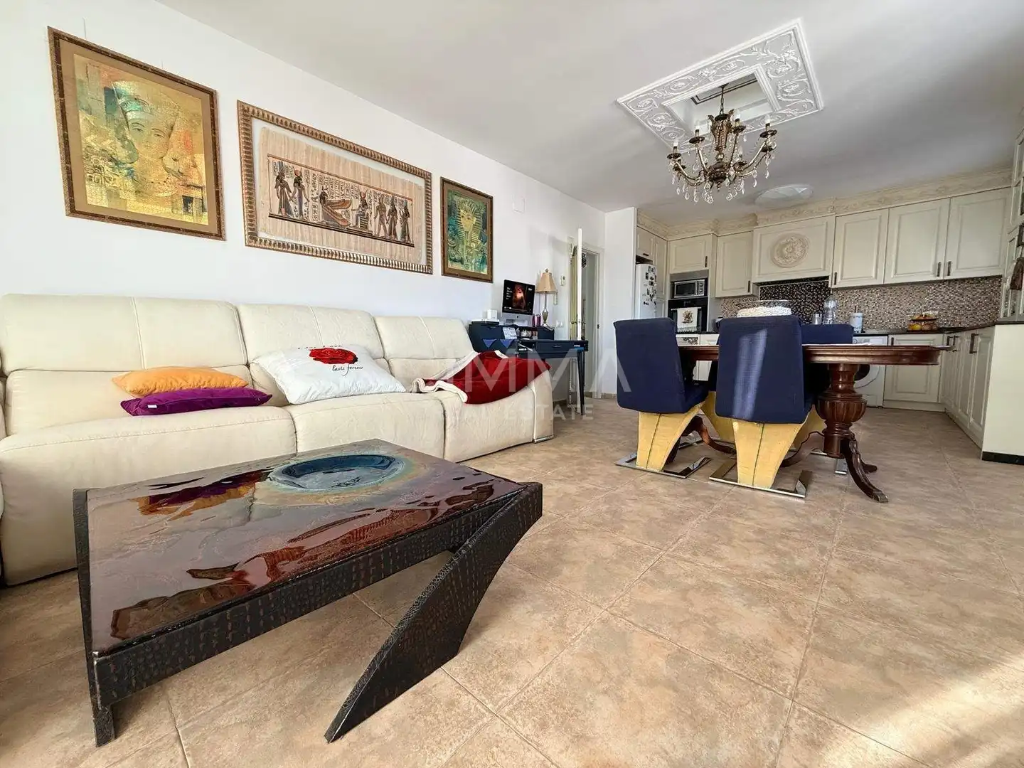 Sala de estar de Casa o chalet en venta en La Nucia con Aire acondicionado, Jardín privado y Terraza