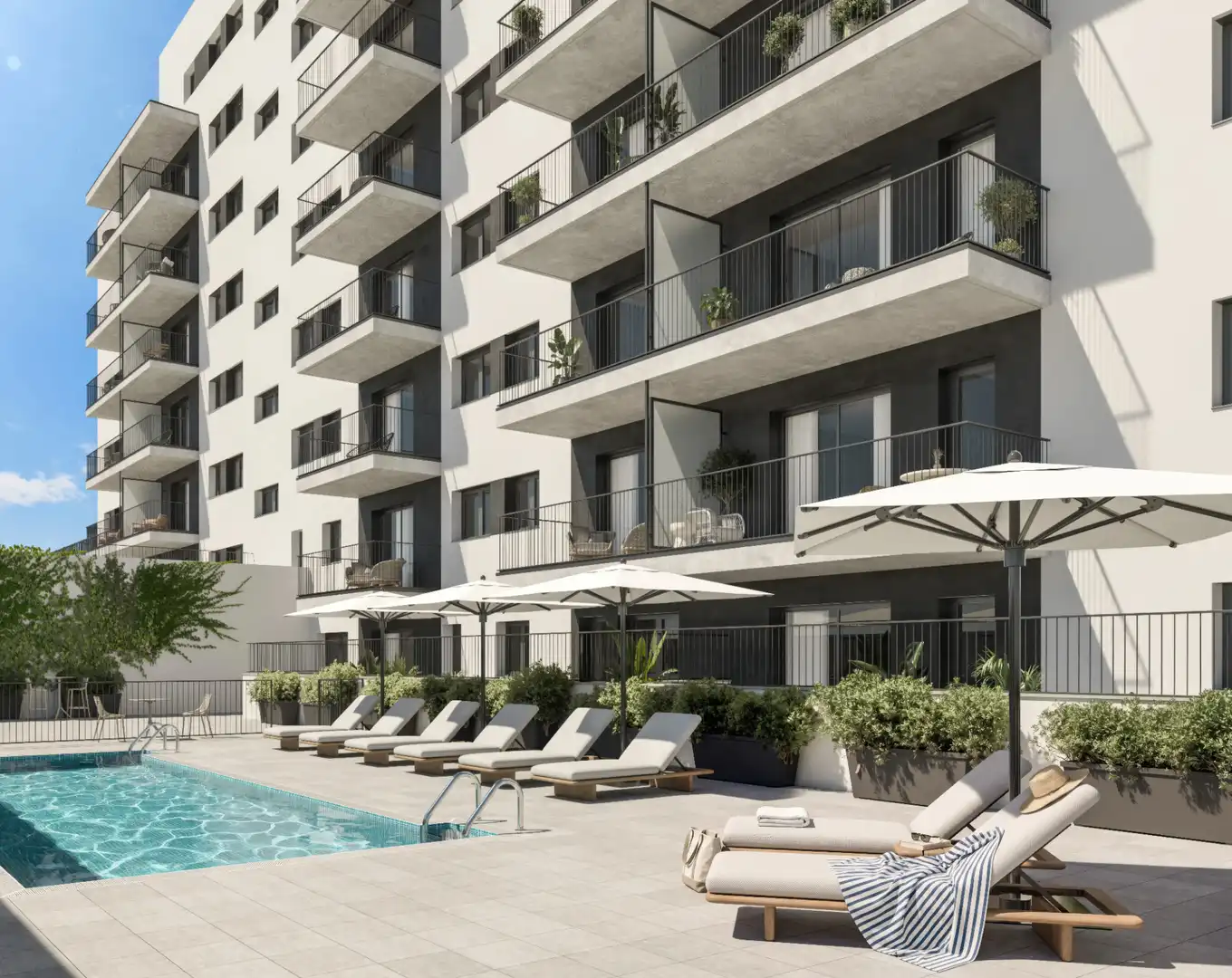 Appartamento di nuova costruzione con terrazza in vendita a Llevant