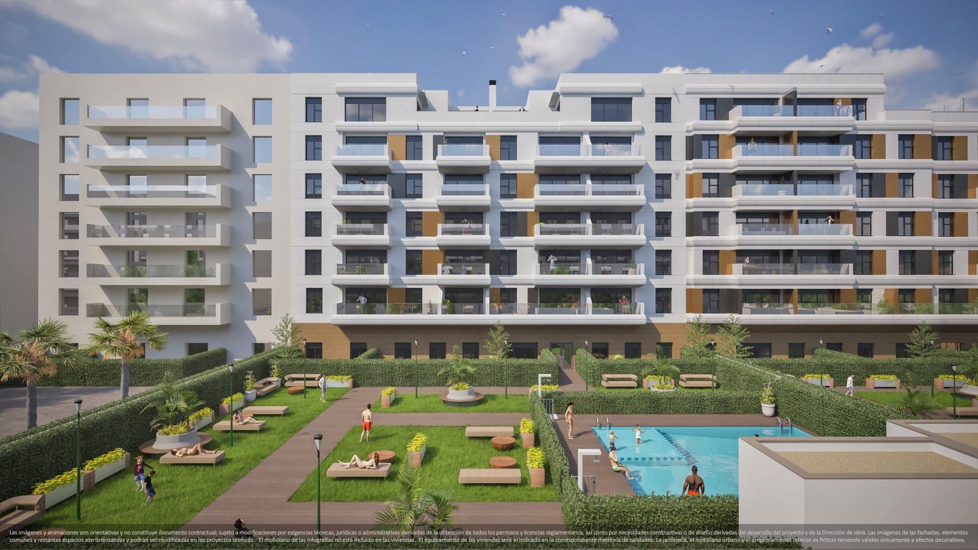 Vista exterior de Apartamento en venta en Badajoz Capital con Aire acondicionado, Terraza y Piscina comunitaria