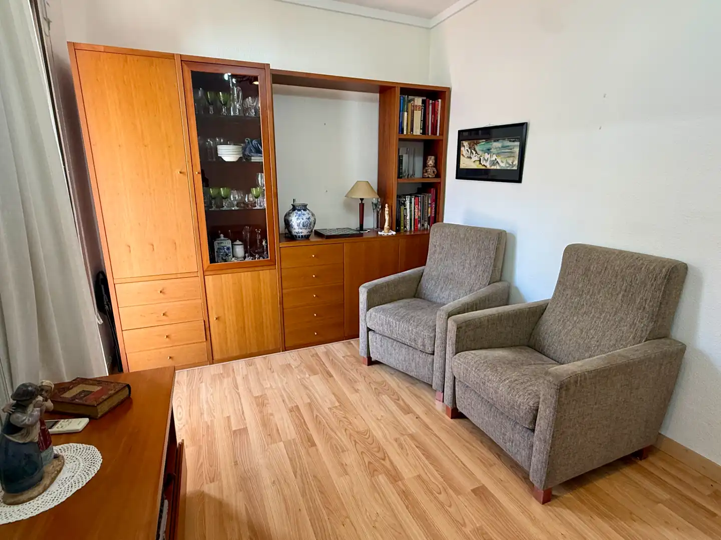 Sala d'estar de Pis en venda en Barcelona amb Aire condicionat, Calefacció i Parquet