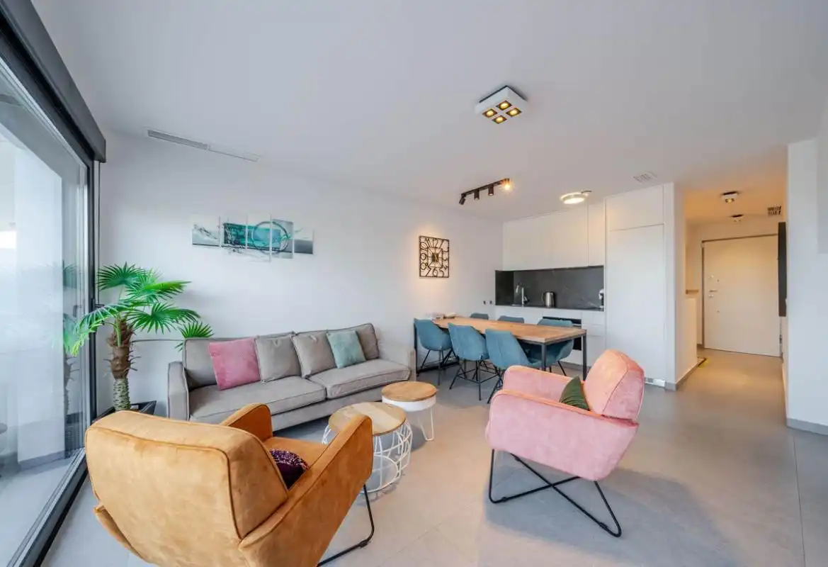 Sala d'estar de Dúplex en venda en Guardamar del Segura amb Aire condicionat, Calefacció i Jardí privat