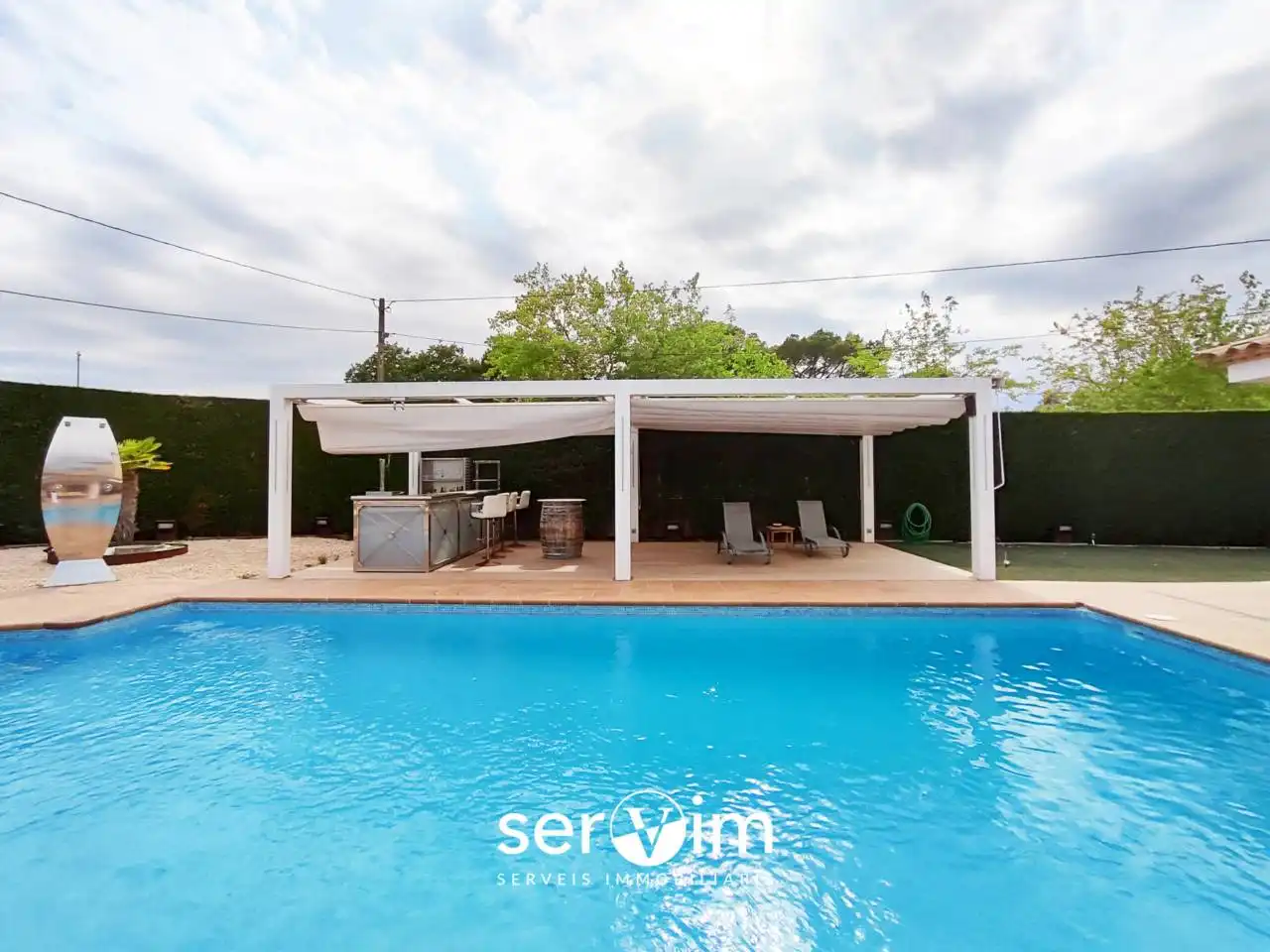Swimming pool of Houses for sale in Llagostera  with Air Conditioner, Private garden and Terrace