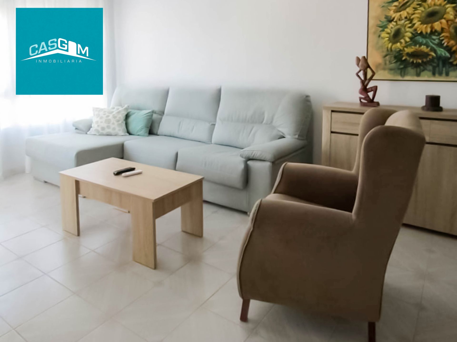 Living room of Flat for sale in La Antilla  with Terrace, Furnished and Microwave