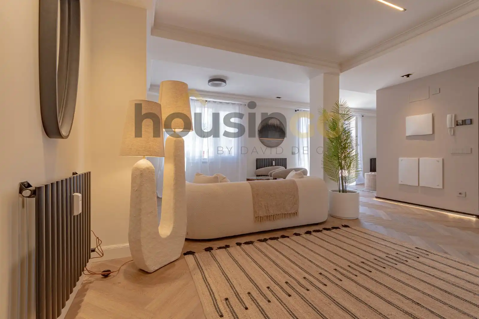 Sala de estar de Ático en venta en Barrio de Salamanca
