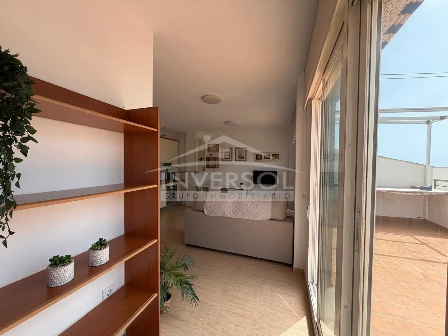 Sala de estar de Ático en venta en El Ejido con Aire acondicionado, Calefacción y Terraza
