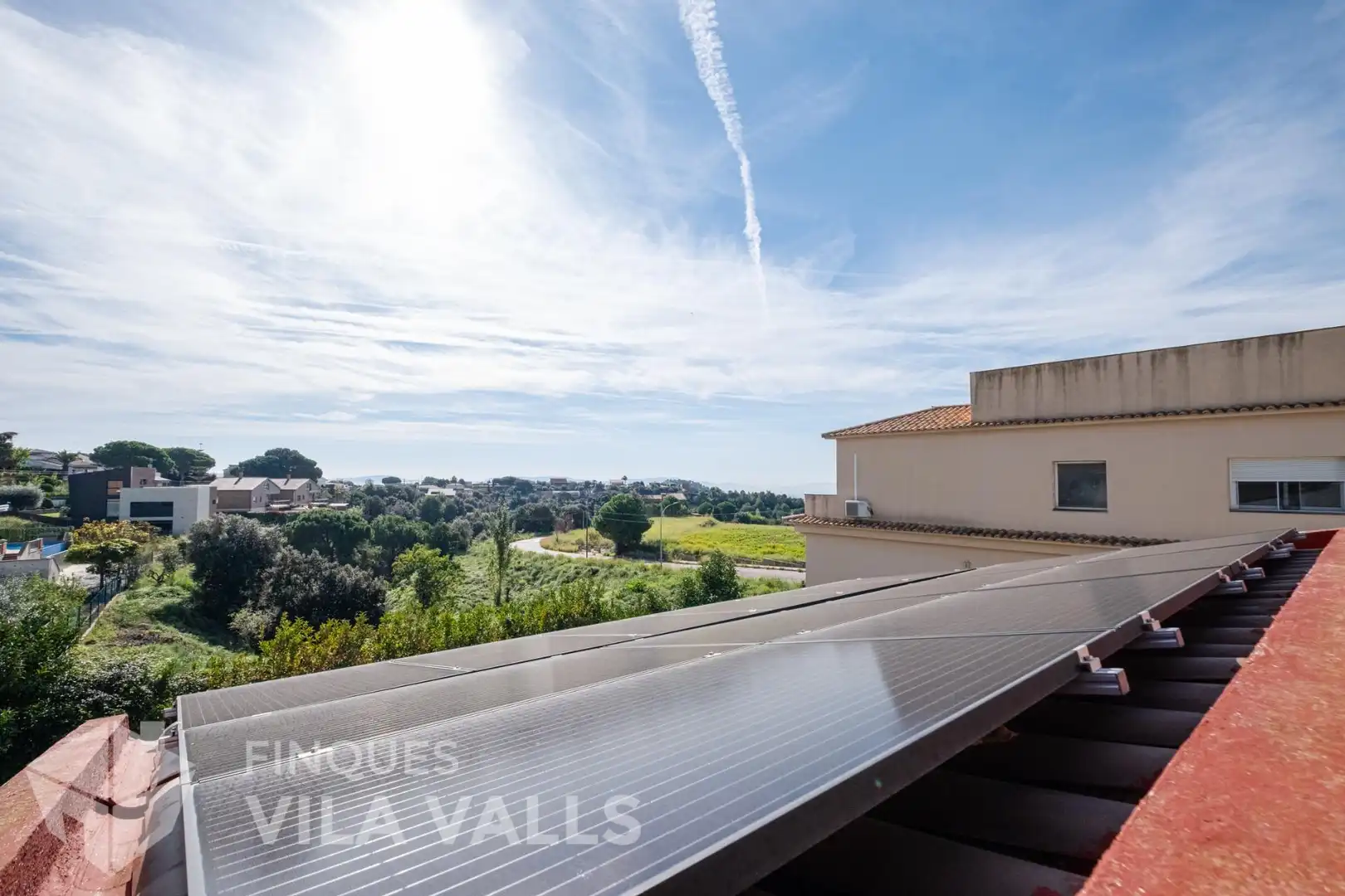 Terrassa de Casa o xalet en venda en Bigues i Riells del Fai amb Aire condicionat, Jardí privat i Parquet