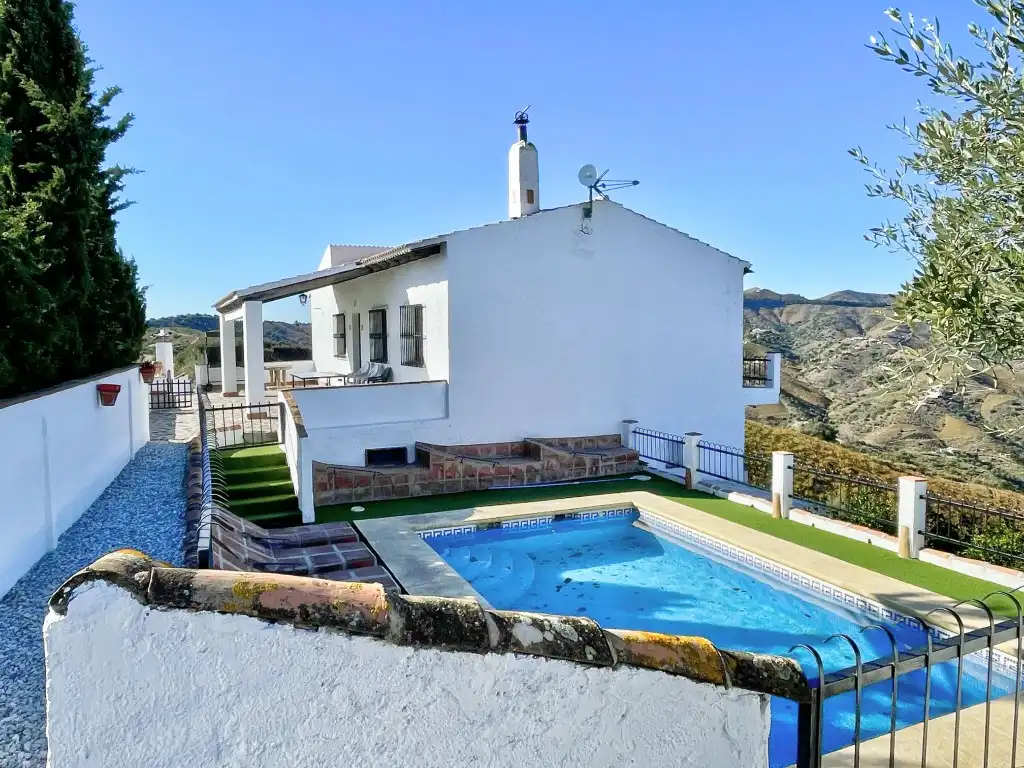 Exterior view of Country homes for sale in Almáchar  with Private garden, Swimming Pool and Furnished