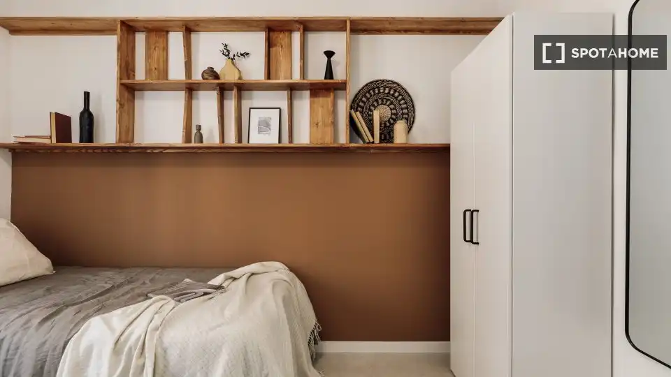 Habitación de Piso de alquiler en Barcelona con Aire acondicionado, Calefacción y Amueblado