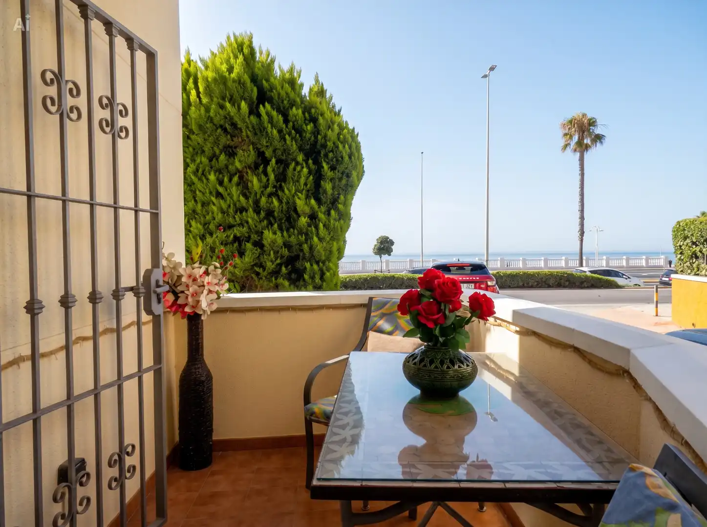 Terrasse von Wohnung zur Miete in Benalmádena mit Klimaanlage, Heizung und Möbliert