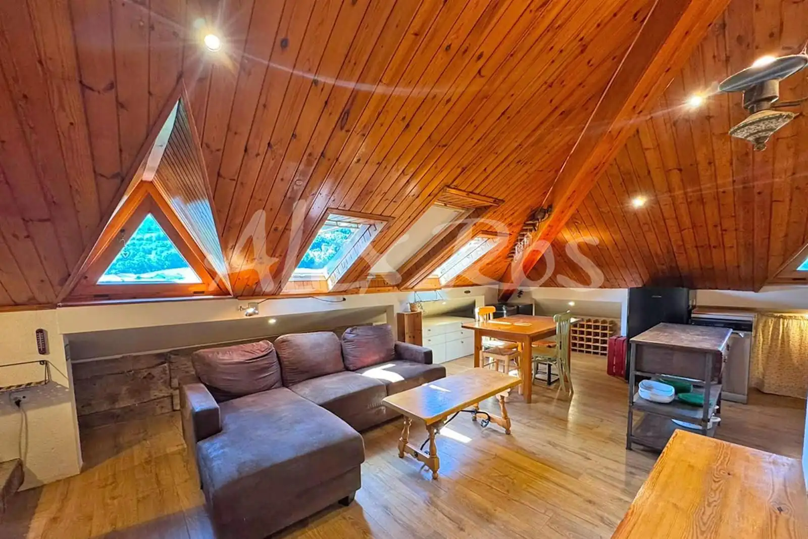 Sala de estar de Ático en venta en Prats i Sansor con Calefacción y Trastero