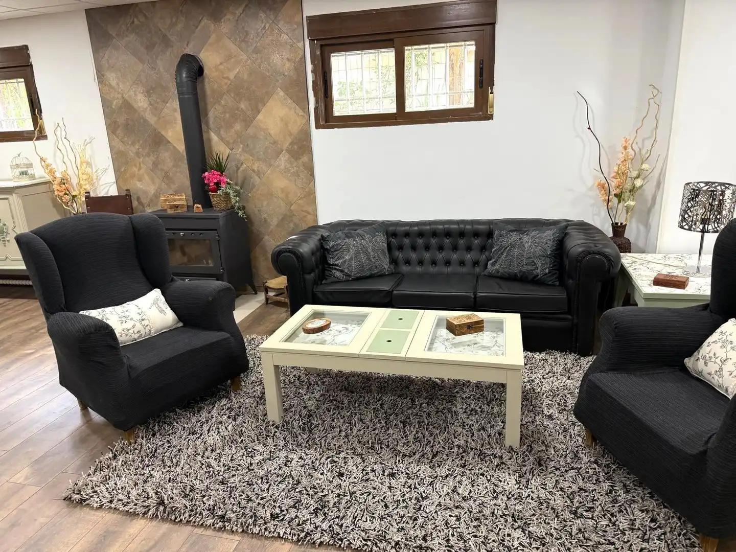 Sala de estar de Casa o chalet en venta en Aldea del Fresno con Aire acondicionado, Calefacción y Terraza