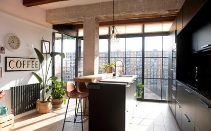 Kitchen of Flat for sale in  Barcelona Capital  with Heating and Terrace