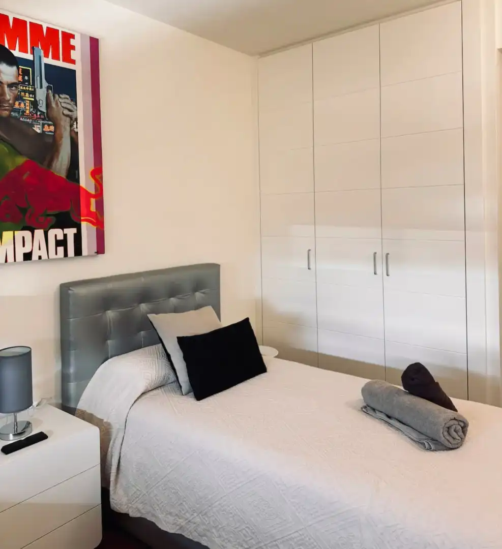 Schlafzimmer von Wohnung zum Verkauf in Eivissa mit Klimaanlage, Parkett und Terrasse