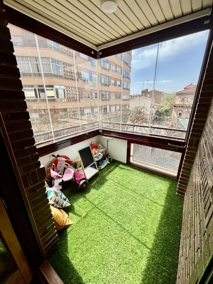 Balcony of Flat for sale in  Zaragoza Capital  with Air Conditioner, Heating and Parquet flooring