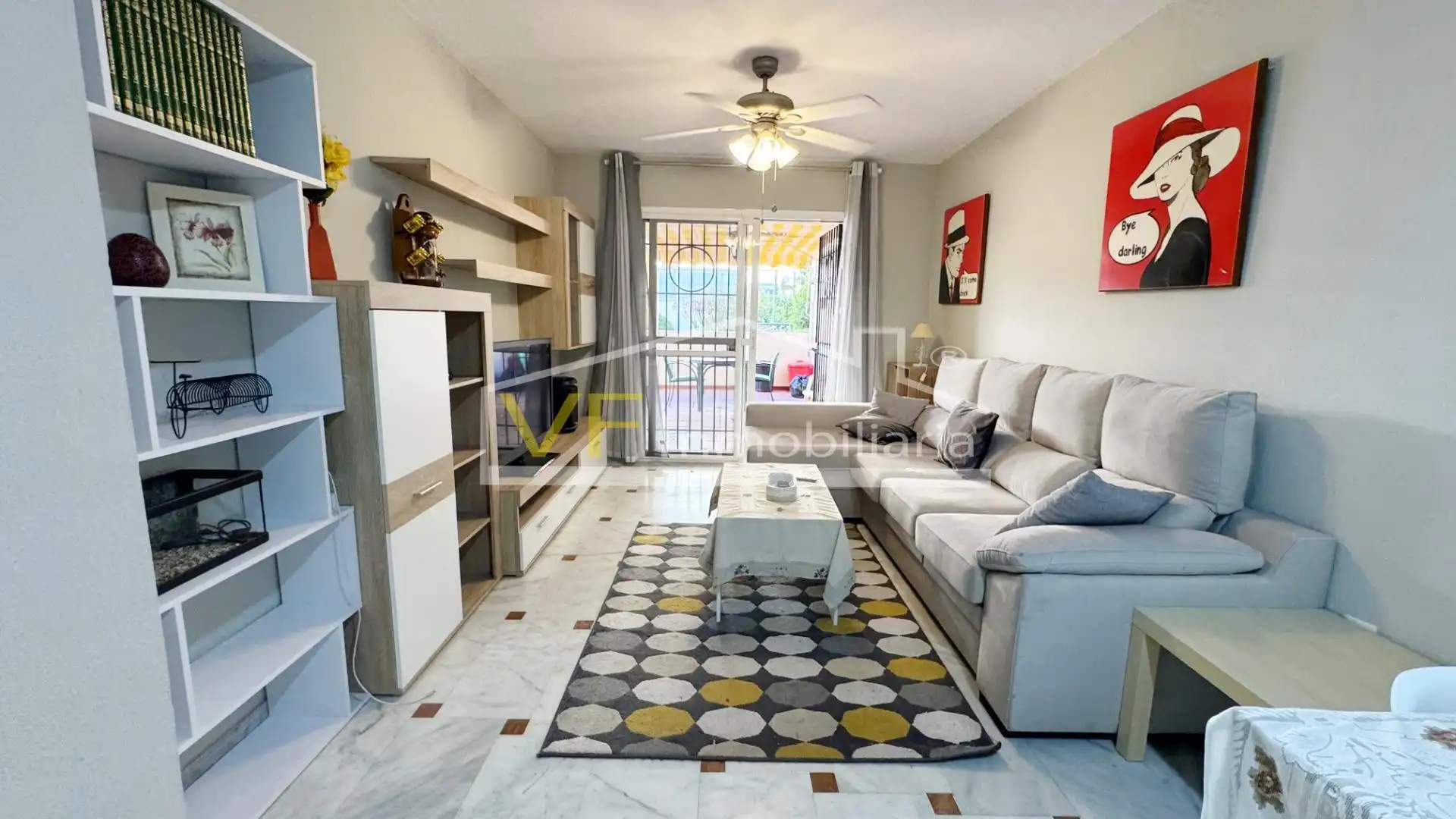 Living room of Flat for rent in Rincón de la Victoria  with Terrace and Community pool