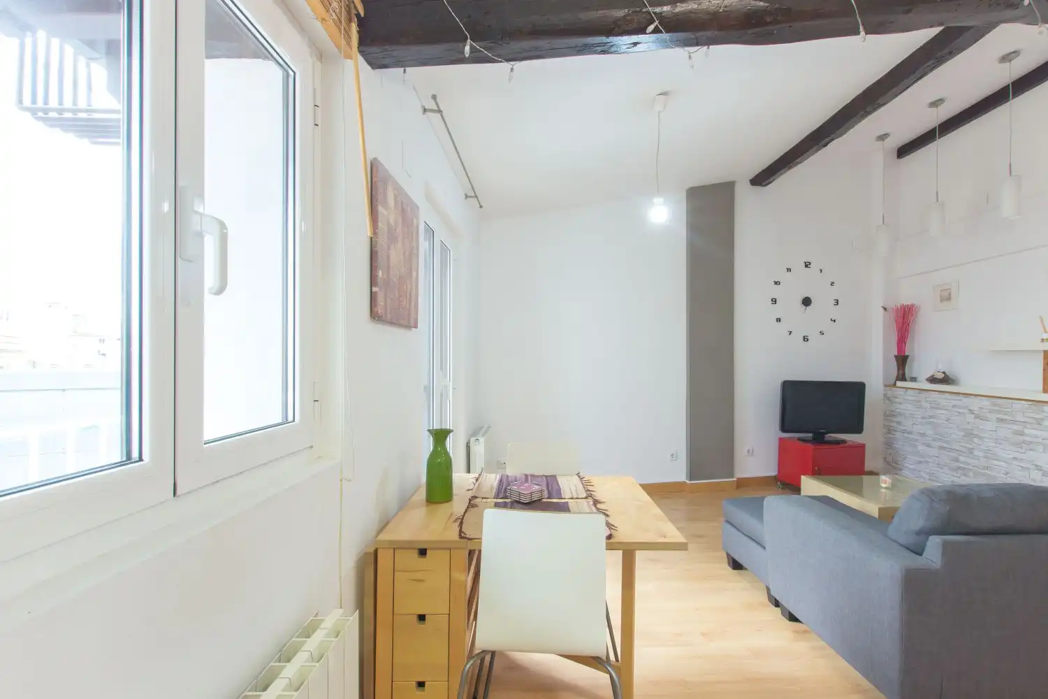 Sala de estar de Piso en venta en  Pamplona / Iruña con Calefacción y Balcón