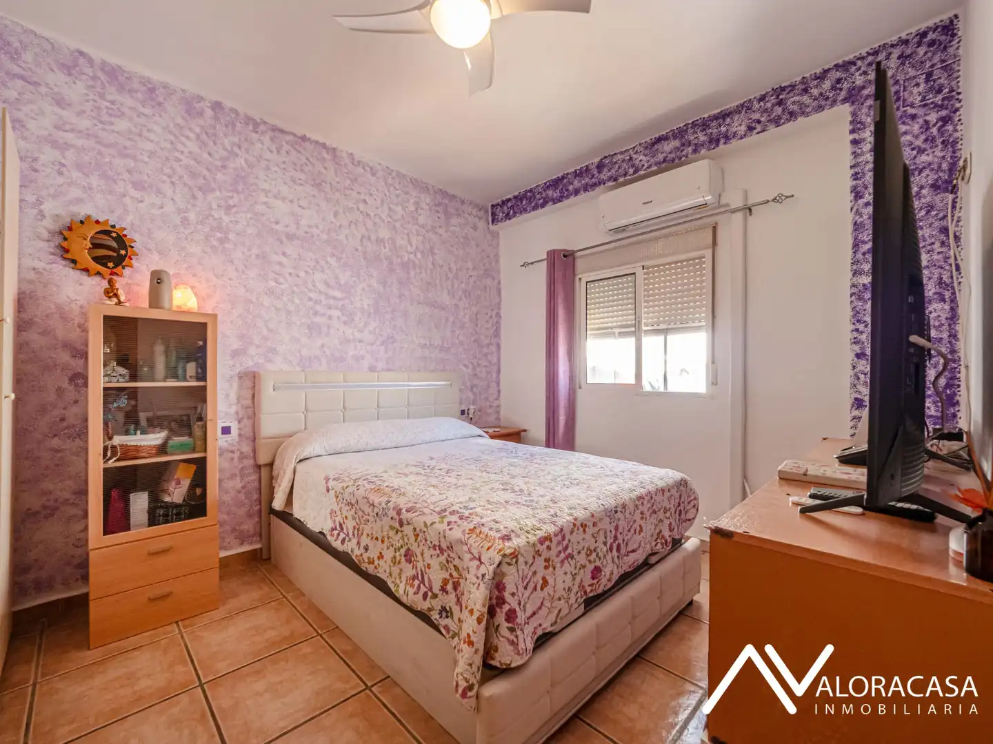 Bedroom of Flat for sale in Cártama  with Air Conditioner, Terrace and Furnished