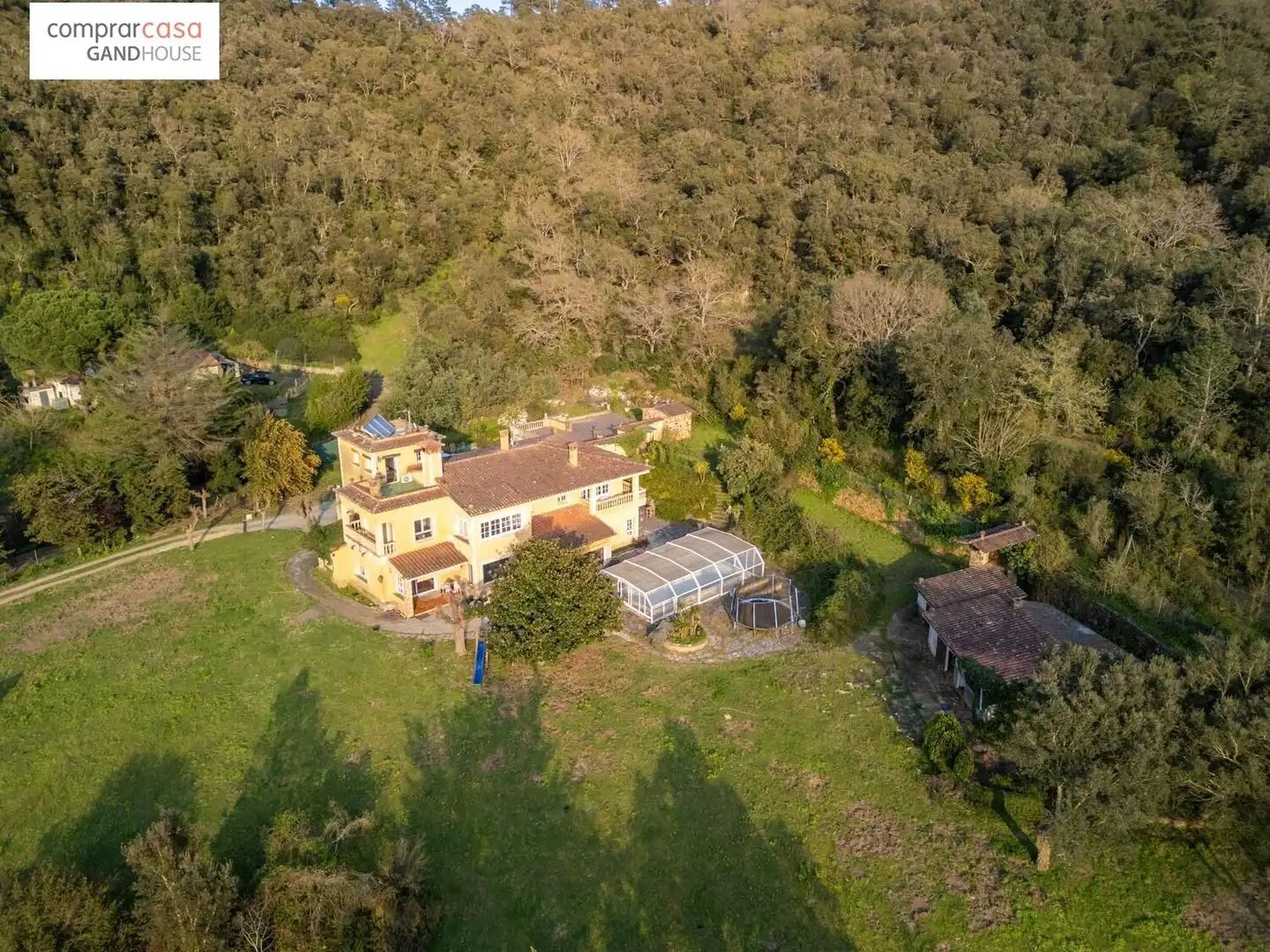 Vista exterior de Finca rústica en venta en Caldes de Malavella con Aire acondicionado, Calefacción y Jardín privado