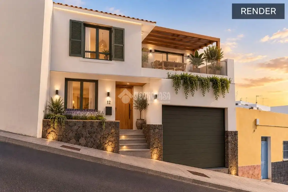 Vista exterior de Casa o chalet en venta en Candelaria con Jardín privado