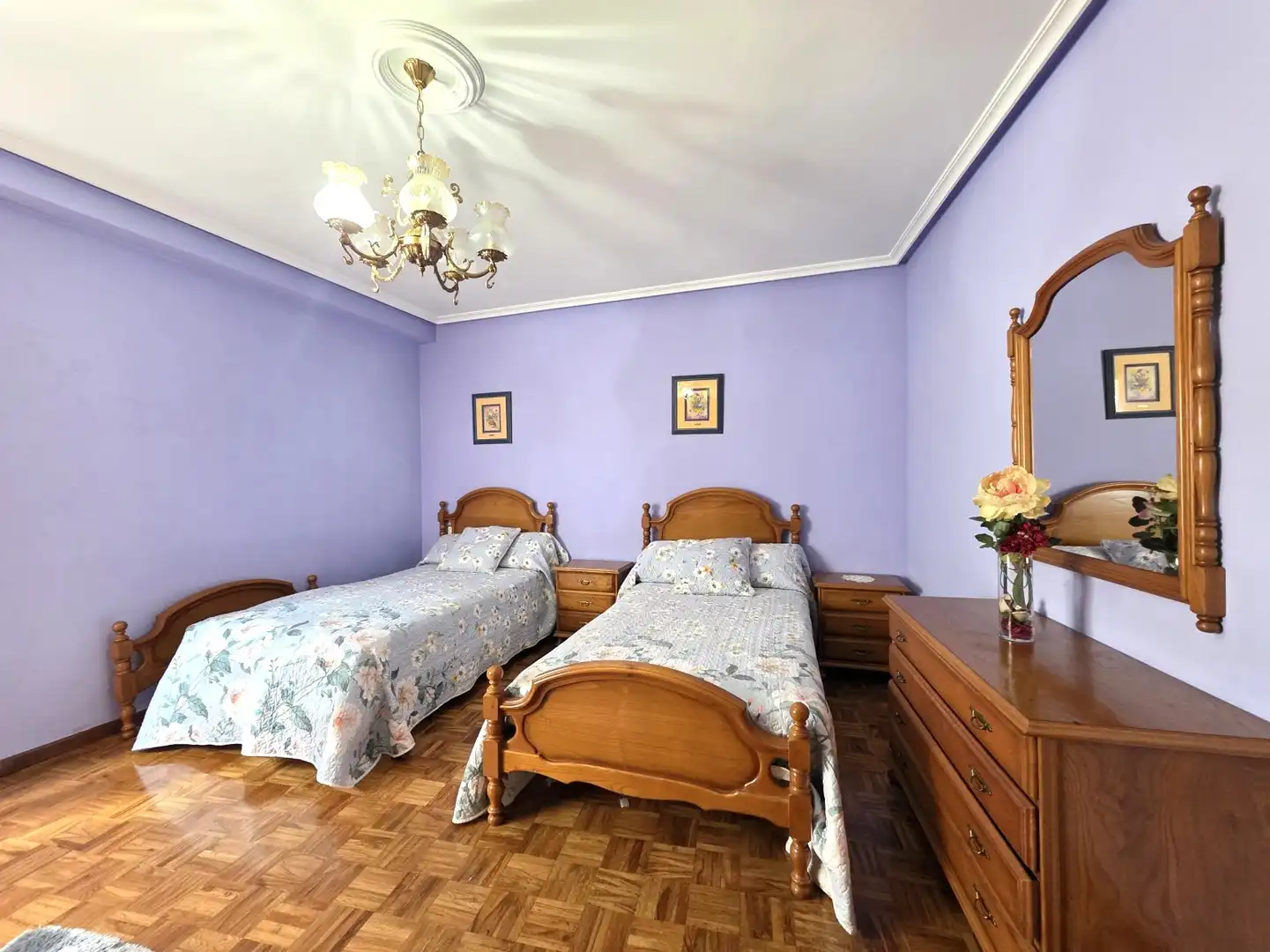 Schlafzimmer von Wohnung zum Verkauf in San Martín del Rey Aurelio mit Heizung, Privatgarten und Parkett