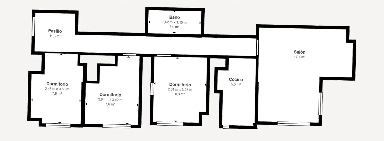 Flat for sale in Cadrete  with Air Conditioner, Heating and Private garden