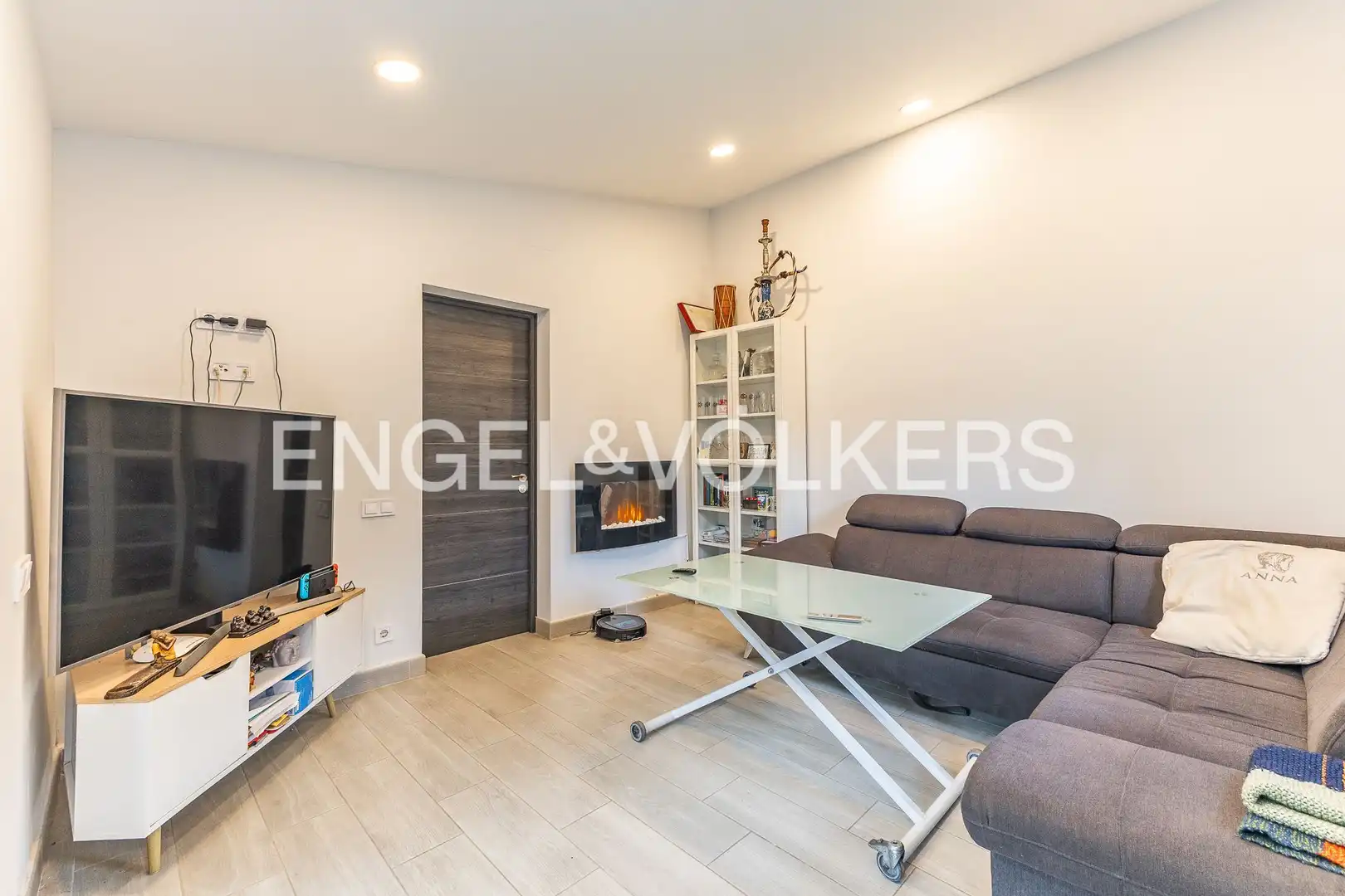 Sala de estar de Casa o chalet en venta en Palau-solità i Plegamans con Aire acondicionado, Calefacción y Jardín privado