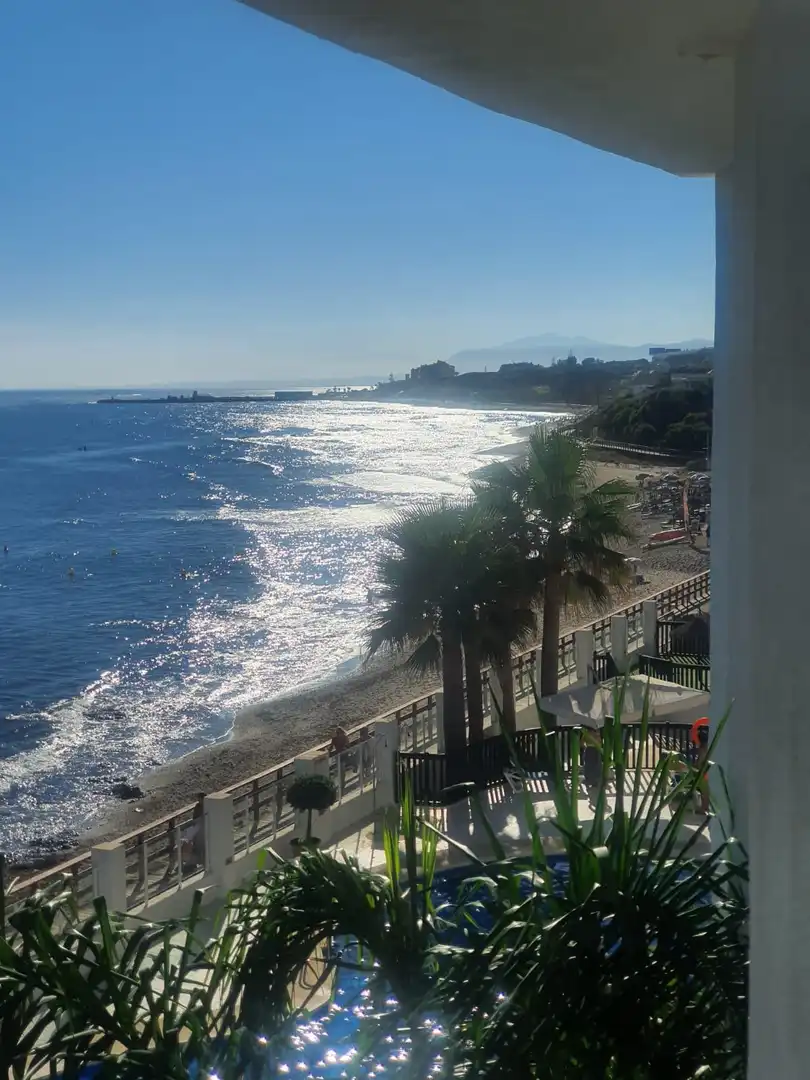 Außenansicht von Wohnungen zur Miete in Mijas mit Heizung, Privatgarten und Terrasse