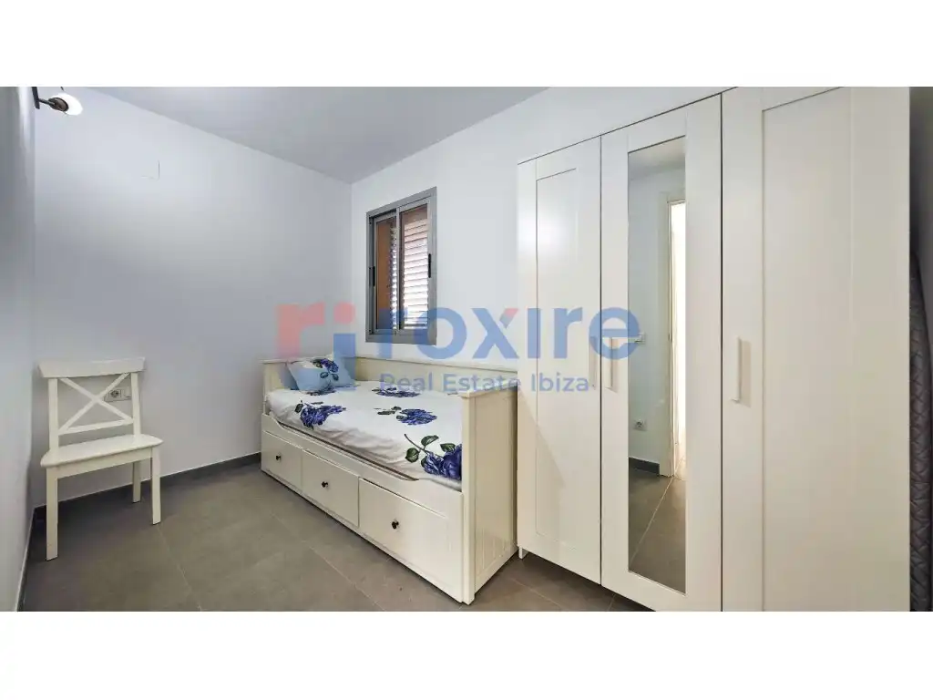 Schlafzimmer von Wohnung zur Miete in Sant Josep de sa Talaia mit Klimaanlage, Heizung und Terrasse