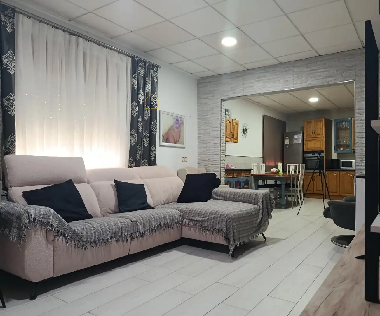 Sala de estar de Casa adosada en venta en Lorca con Aire acondicionado, Terraza y Trastero