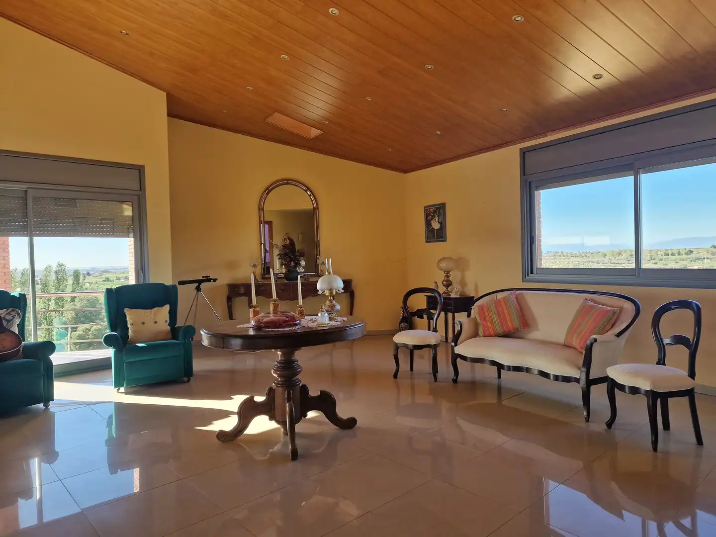 Sala de estar de Casa o chalet en venta en Les Borges Blanques con Aire acondicionado, Calefacción y Jardín privado