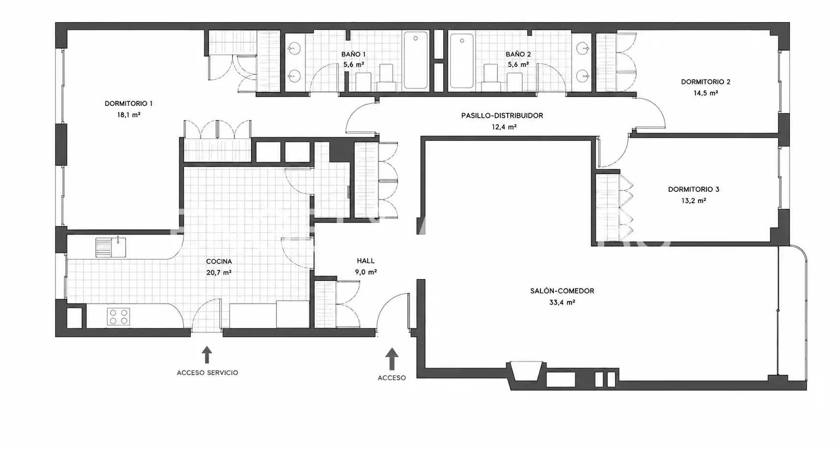 Piso en venta en Madrid con Aire acondicionado, Calefacción y Jardín privado