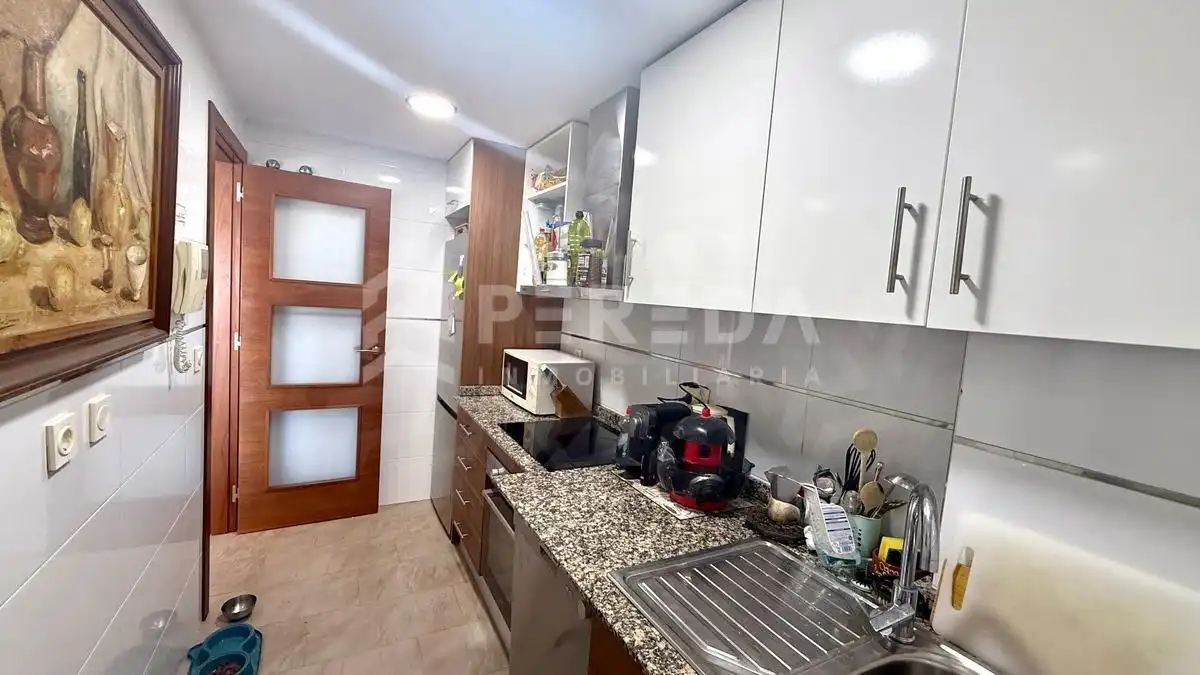 Kitchen of Flat for sale in Roquetas de Mar  with Private garden, Terrace and Community pool